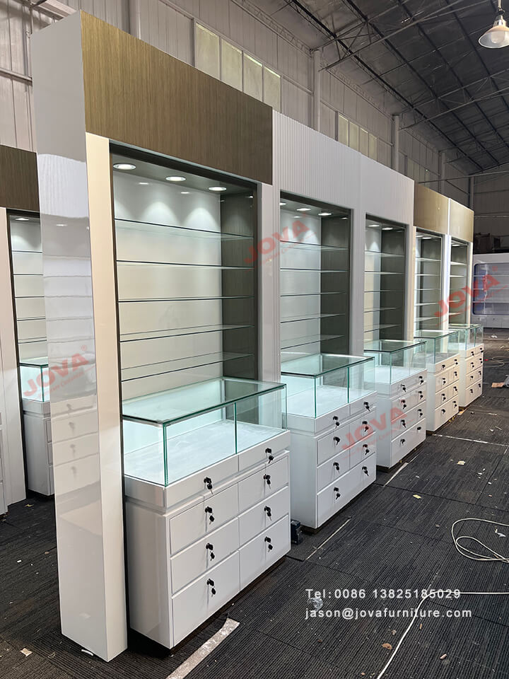 optical wall display cabinets