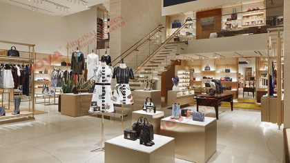 Store fixtures and displays for clothing store