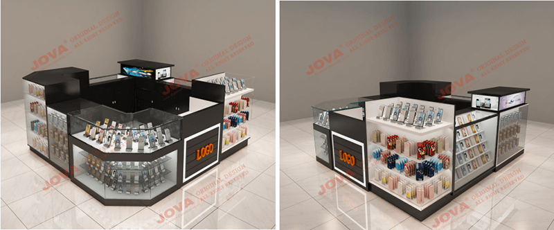 3 x 3 cell phone accessories kiosk