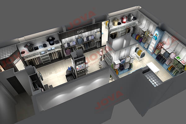 menswear shop design