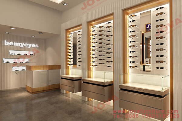 interior decoration of optical shop