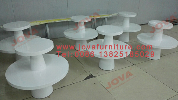 2 layer round display tables