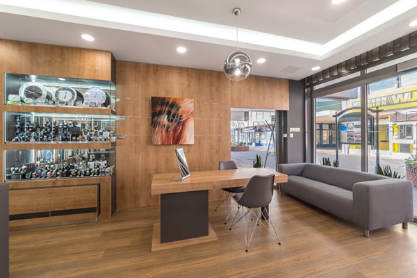 interior design for optical showroom