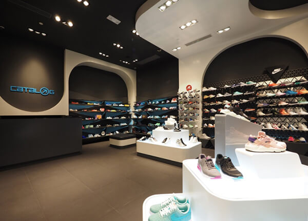 shoe store shelving systems