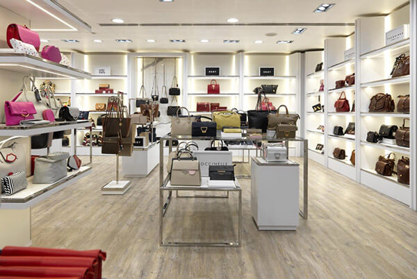 Clothing Store Design, Handbag Display Shelves