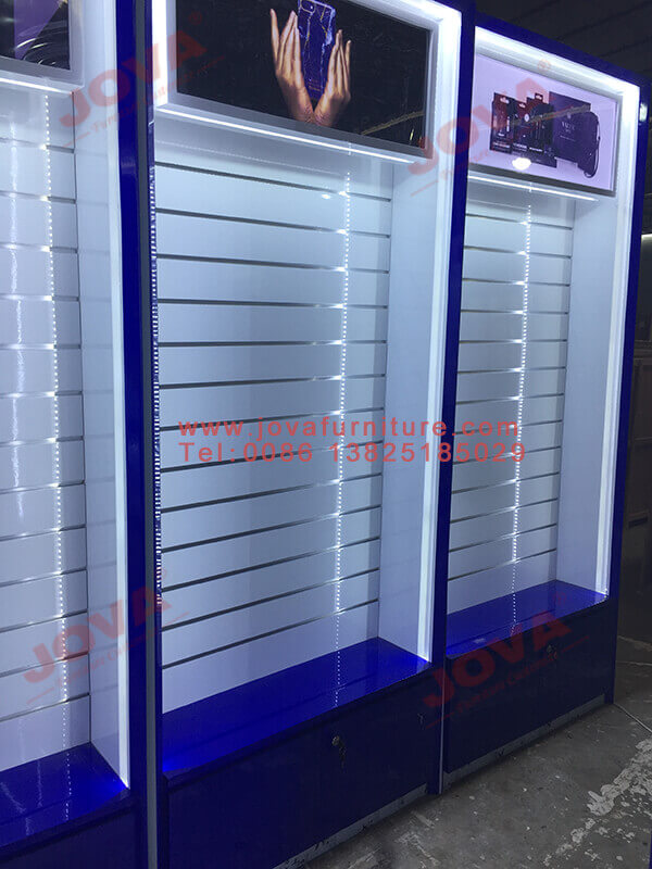 slatwall fixtures for phone shop