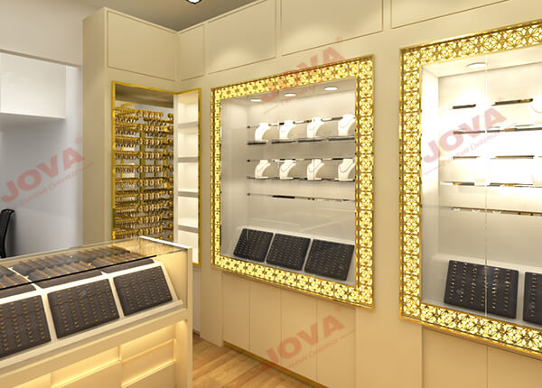 multi layers jewelry store showcases