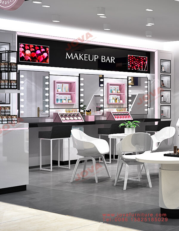 display units for makeup store