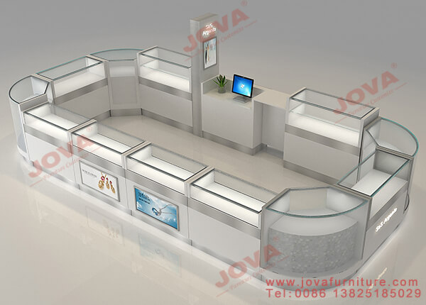 large jewelry kiosk design