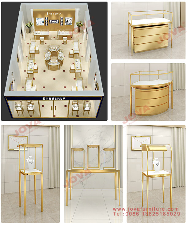 metal jewelry showcases