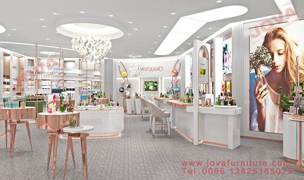 perfume showroom display design