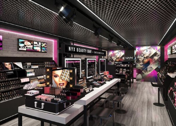 interior design for cosmetic shop