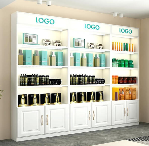 cosmetic wall display cabinets