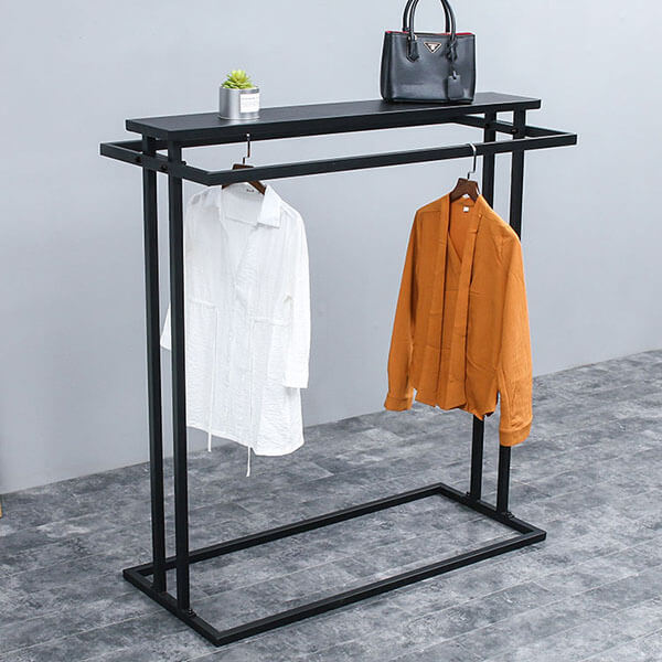 free standing metal garment rack
