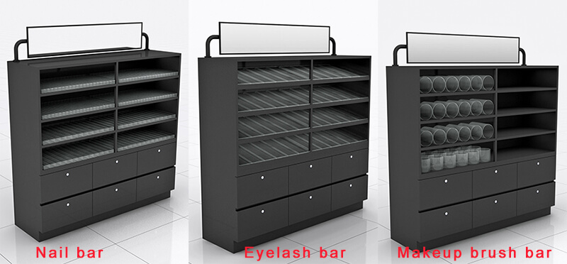 eyelash display stand, makeup wall cabinets