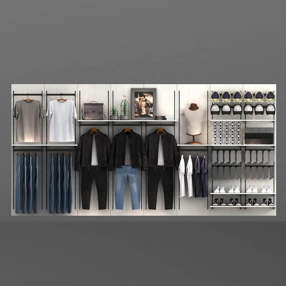slatwall boutique display design