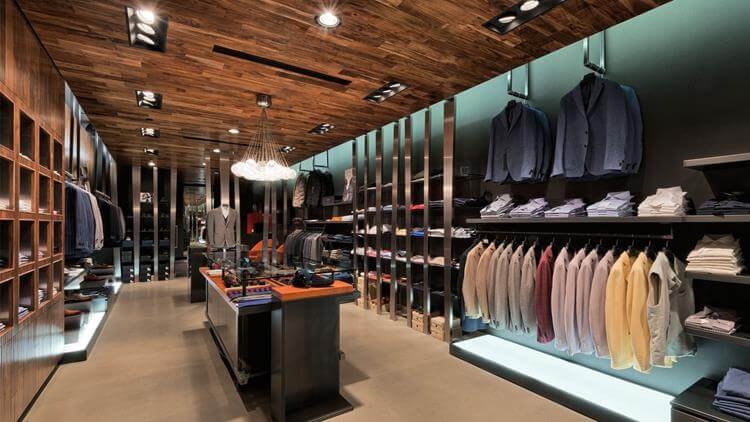 menswear shop display design