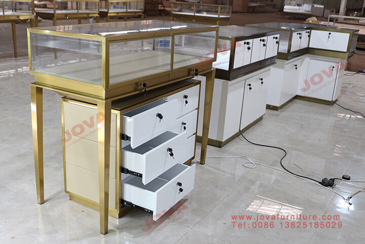 jewellery display cabinets with drawers