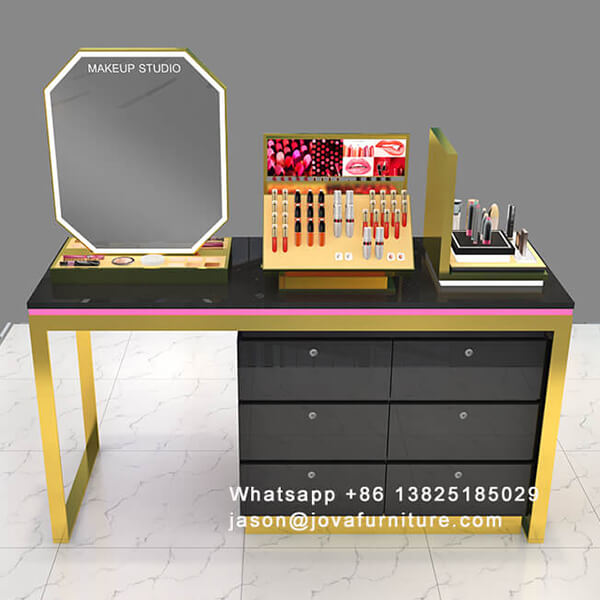makeup display table for beauty store