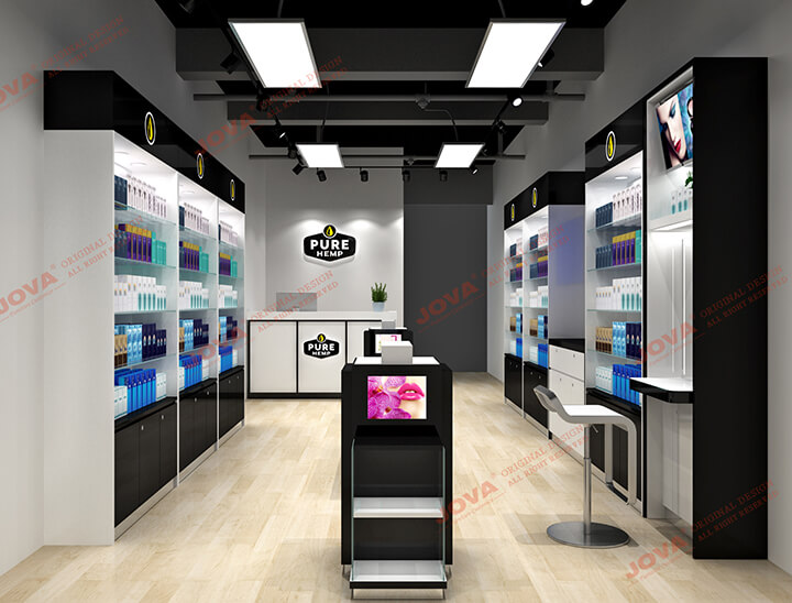 interior design of small cosmetic shop