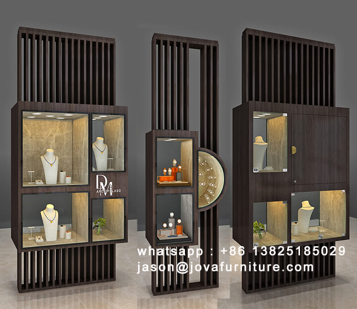 jewellery shop wall showcase displays