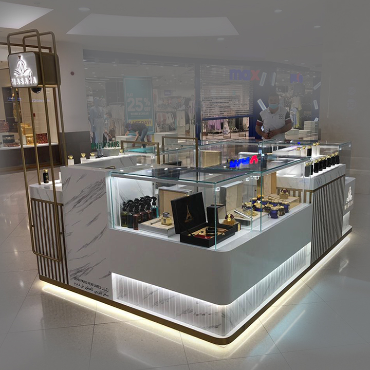 perfume kiosk in mall
