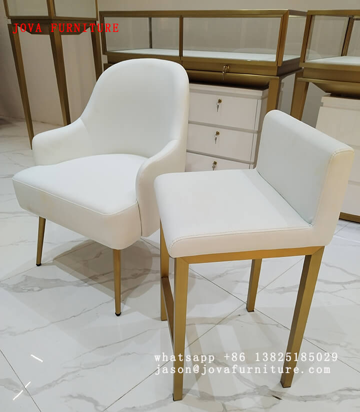 white leather chair