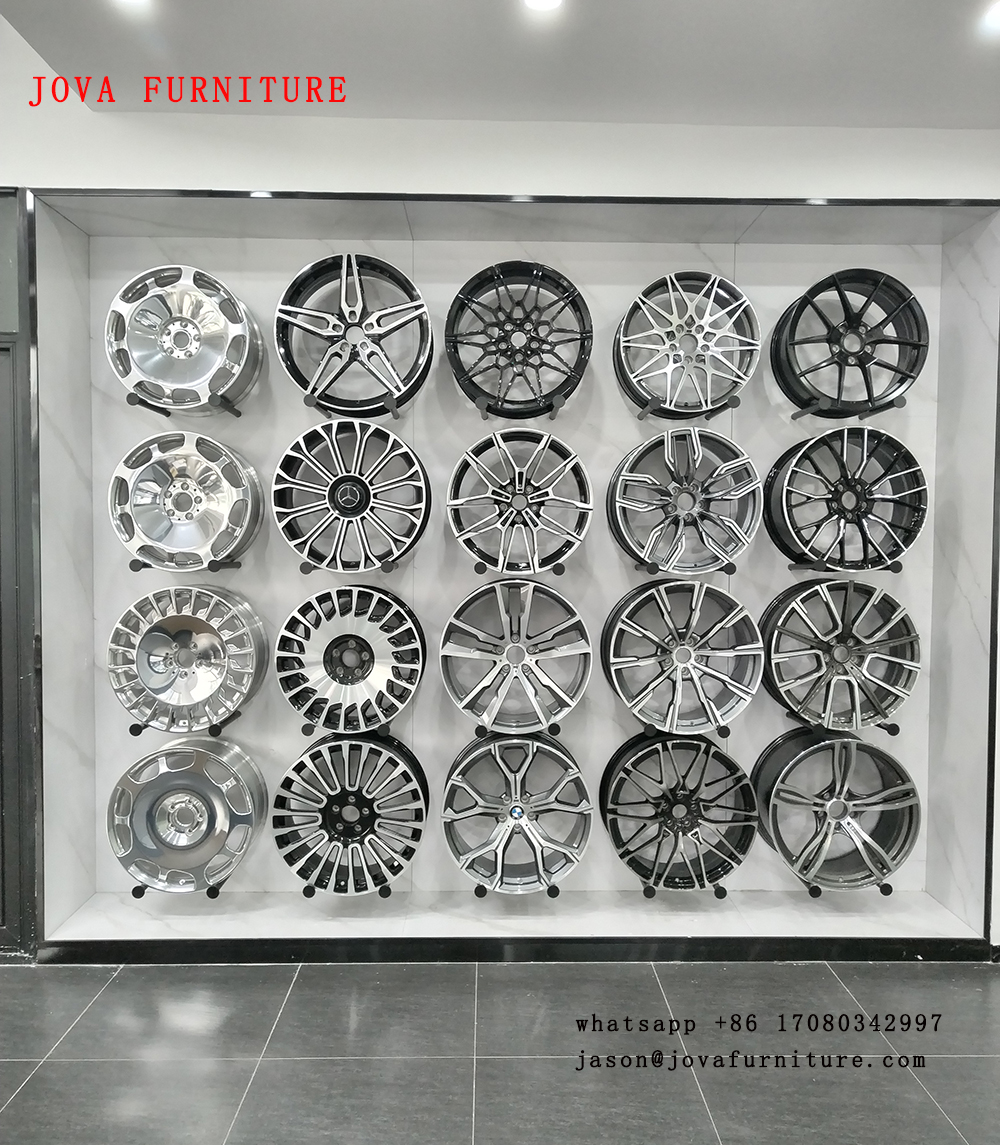 car wheels display racks