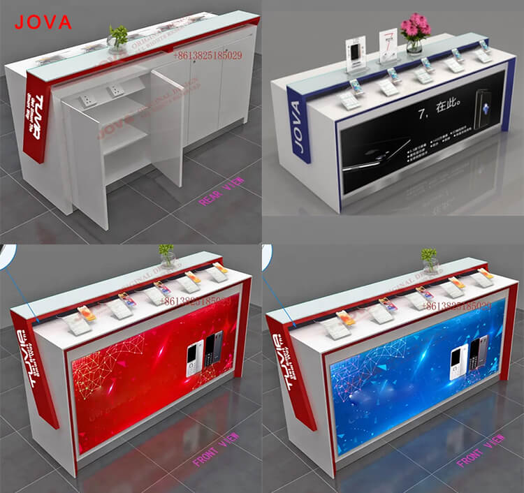 laptop showcase mobile display counter