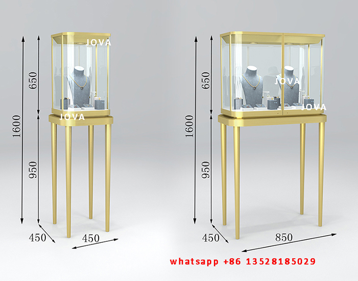 jewelry pedestal display case design