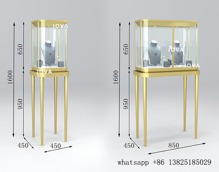 full-vision jewelry showcase