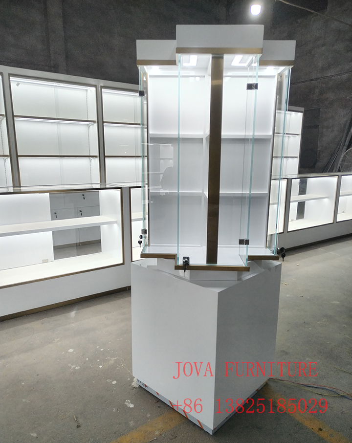 rotating jewelry display cabinet