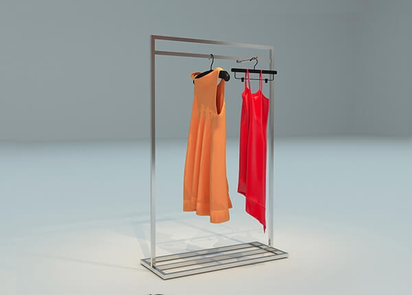 metal clothing display racks