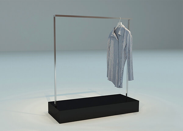 metal garment display stand