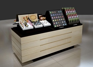 Makeup counters and display stand wooden