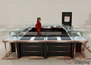 jewelry showcases wooden and glass classic