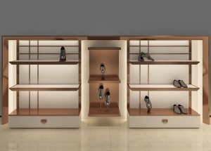 shoe display stand wooden commercial modern