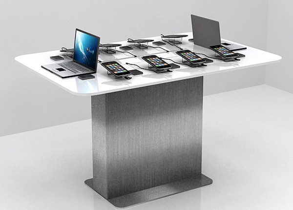 cell phone display table