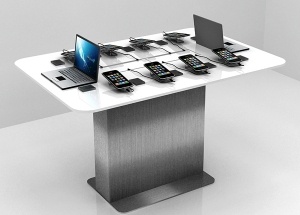 Cell phone display table metal classic