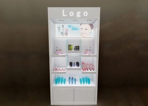 Cosmetic display shelves white for shop