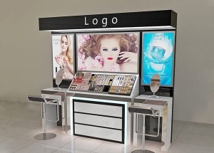 Mall makeup kiosk design small classic