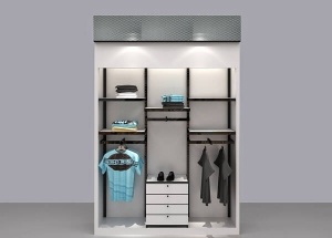 Furniture for clothing store display white retail