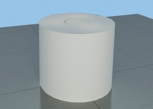 White cell phone display table round for digital