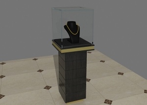 Black boutique jewelry displays wooden new design