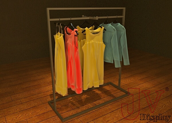 free standing clothes display stand