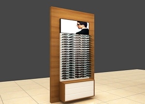 Optical shop furniture design wall displays