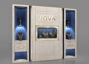 wall mounted cabinet for jewelry shop