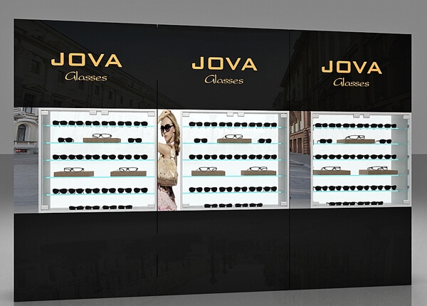 optical wall mount displays