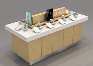 computer showcase & wooden display cabinets for digital shop