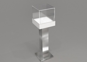 jewelry pedestal display cases & showcase custom